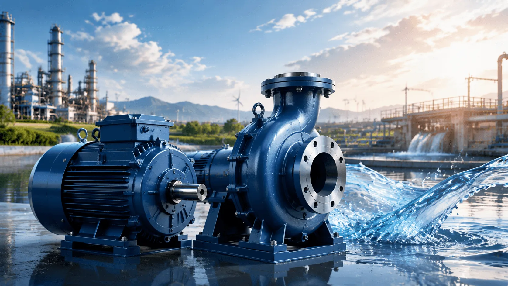 IE3 & IE4 AC Motors and Industrial Centrifugal Pumps