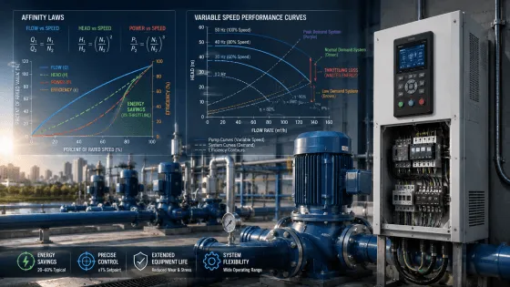 VFD Pump Engineering: Affinity Laws, Energy Savings & System Design