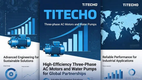 TITECHO Industrial Motors & Water Pumps | IE3–IE5 Efficiency